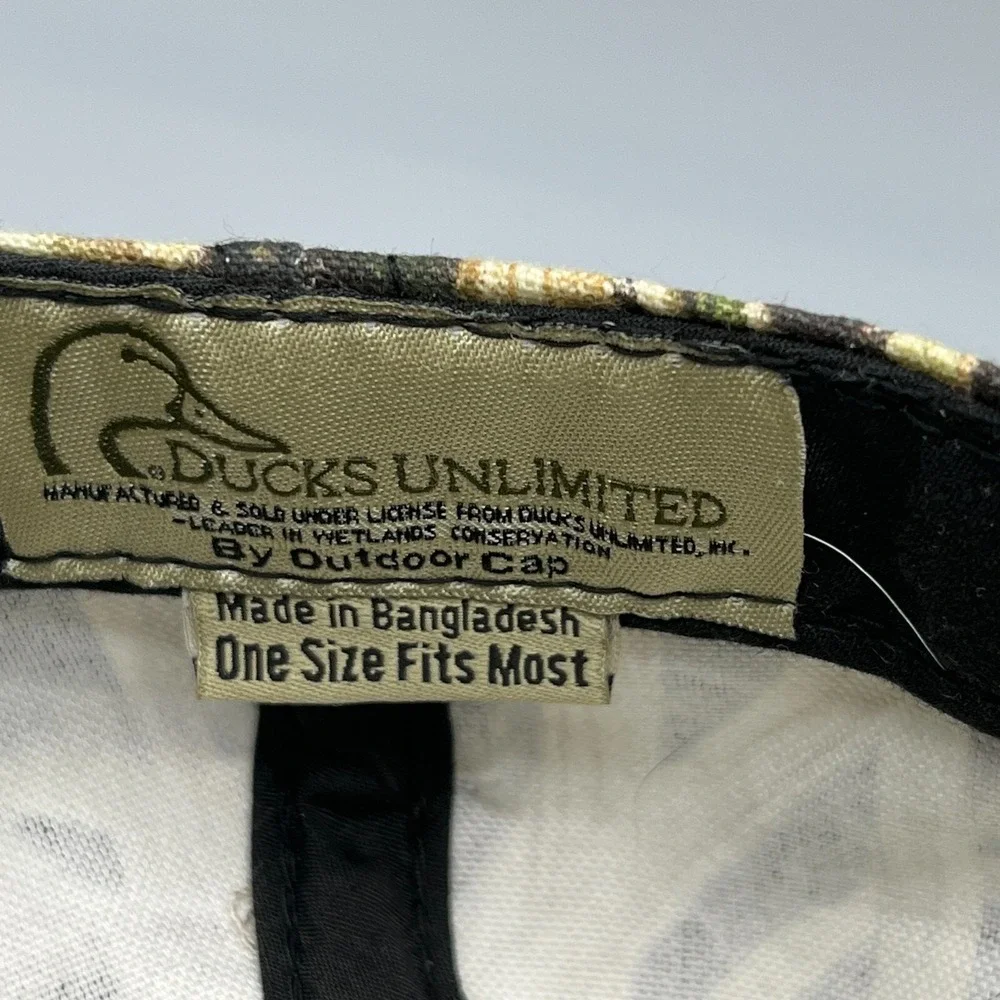 Ducks Unlimited Mens One‎ Size Camo Hunting Hat Outdoor Cap Mossy Oak Waterfowl